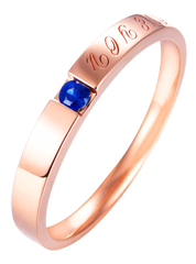Born from love: 18K Red and Blue Sapphire Couple Rings