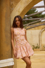 Heavenly Drift Pink Floral Dress: A refreshing, sweet, and vibrant style