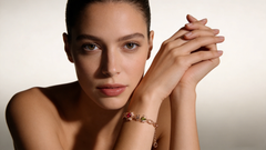 18K Rose Gold Tourmaline Diamond Bracelet