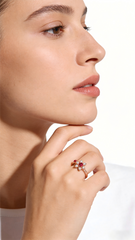 Love a little more: A ring for women that makes your heart flutter.