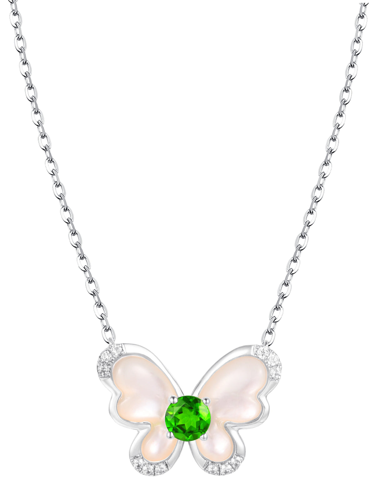 PT950 Platinum Diopside Necklace – Style S-DAA33626